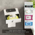 VOLDRA Toilet Paper Holder with Shelf White Wipes Dispenser for Bathroom Toilet Paper Holder with Storage Upgrade
