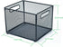 Letter-Size Hanging Folder Organizer, Metal Mesh Hanging File Folder Box, Office File Baskets, Black