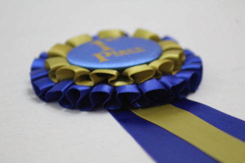 Premium Award Ribbons, Blue, Red, White - 1st, 2nd, 3rd Place, 1 Set (3 Ribbons) for Winners