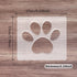 6.69x5.9 Inch Dog Paw Print Template, Router Templates for Woodworking, Acrylic Router Inlay Templates, Clear Router