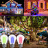 Red S14 LED Bulbs 1W, Outdoor String Lights, Shatterproof Replacement Bulbs, Waterproof E26 Base, 15 Pack