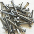 3- COMMON 3 CUT NAILS - Metallic Color - Antique rustic restoration accent nails for hanging, furniture, cabins