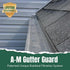 A-M Gutter Guard Sample Pack - Aluminum with 5" and 6" Width Samples (7" Length, Mill Finish)