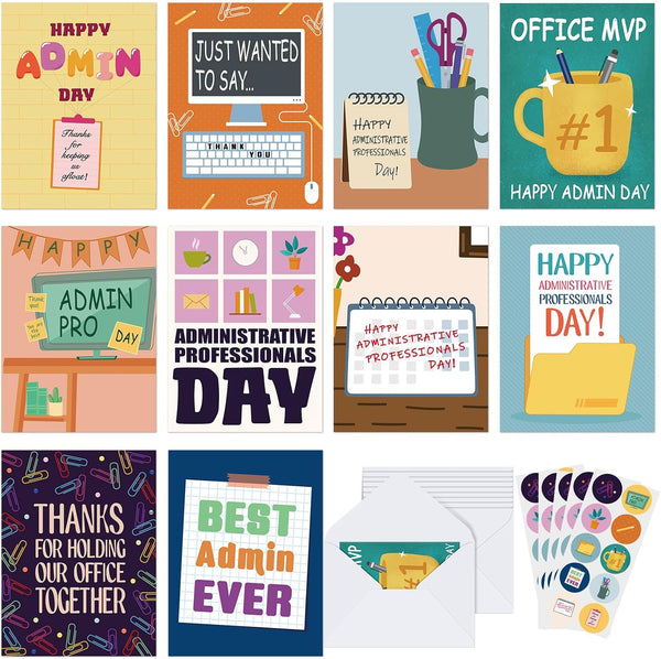 Gersoniel 50 Pack Administrative Professional Day Cards Happy Administrative Professional Day Assistants