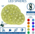 6in 50 5ft 12ft Commercial Novelty Lights LED Light Starlight Sphere, Blue, Ornament Ball Light, Hanging Cord with S