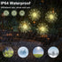 HEAGEERO 180 8 Starburst Light, Battery Chandelier LED, Mode Firework Lights, Outdoor Ceiling Hanging Decoration Fairy