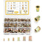Kadrick Rivet Nut Kit, 250pcs Metric Rivet Nut Assortment Kit, Galvanized Carbon Steel Flat Head Insert Nuts