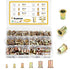 Kadrick Rivet Nut Kit, 250pcs Metric Rivet Nut Assortment Kit, Galvanized Carbon Steel Flat Head Insert Nuts