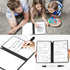 Marte Vanci Whiteboard Notebook, Reusable Dry Erase Pad, A5 Portable with Pen and Wiping Cloth for Notes