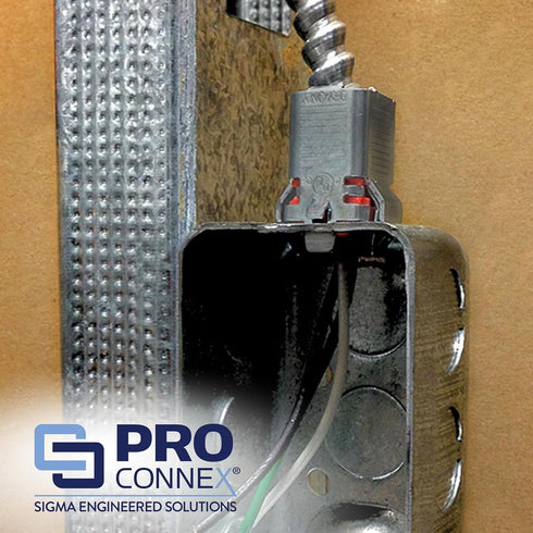 SIGMA ENGINEERED SOLUTIONS ProConnex C-570 Double Snap Lock AC/MC Connector, 25-Pack