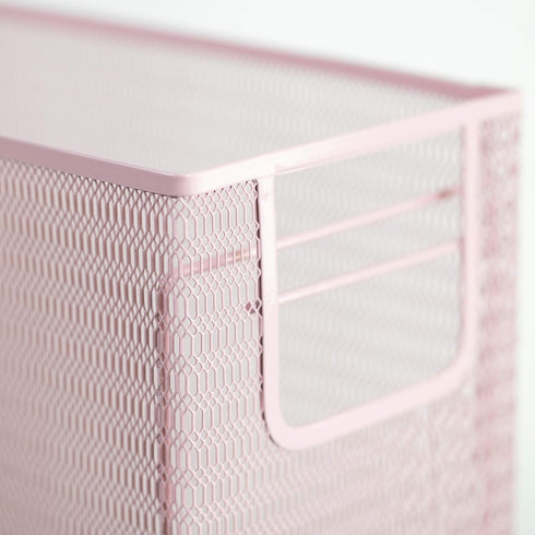 BLU MONACO 5 Piece Pink Desk Organizer Set, Office Supplies with Hanging File Organizer, Magazine Holder, Pen Cup