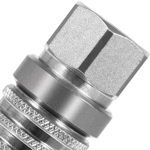 PD242 Series PD Steel Test Port Quick Coupler with Female Pipe Thread, 1/8" Body Size