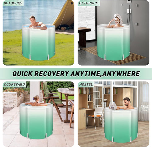 Portable Foldable Bathtub - Create Your Spa Anywhere for Adventure & Relaxation | Collapsible Adult Soaking Tub