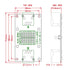 RJ45 8P8C Breakout Module Board with DIN Rail Mount