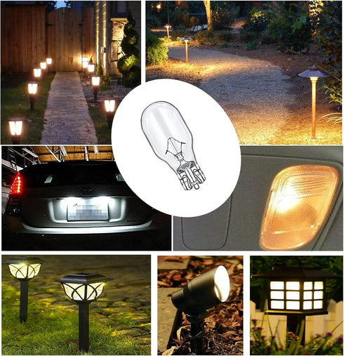 Landscape Light Bulbs for Philips 12 Volt 11 Watt T5 Wedge Base Low Voltage Garden Light Bulbs - 20 Pack