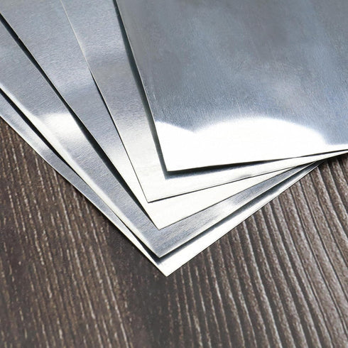 Zinc Zn Sheet Plate Metal Foil 0.2mm - High Purity 99.9% Pure