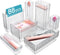 Vtopmart 88PCS Clear Plastic Drawer Organizers Set, 5-Size Versatile Bathroom Drawer Organizer