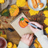 Whaline 810 Sheets Fall Pumpkin Sticky Notes - Thanksgiving Self-Adhesive Memo Pads for Autumn