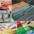 Tinlade 24 Pcs Hanging File Folders - Full Height Gusset Paper A4 Expanding Letter Size Hanging File Folders for