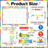 Tenare Calendar Bulletin Board Set, Calendar Seasons Weather Chart Bulletin Board and Classroom Display with Stickers for School Classroom Bedroom Wall Decoration (Multicolored Style) by Tenare