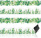 Capoda 24 Pcs Magnetic Eucalyptus Bulletin Board Border, Green Leaves Die Cut Trim for Classroom Office Decor