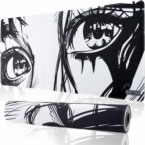 XL Large Gaming Mouse Pad for Desk - Non-Slip Water Resist Rubber Base, Stitched Edges, Desk Mat for Keyboard and Mouse