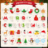 TaoBary 39 Pcs Christmas Bulletin Board Decorations Set - Merry Christmas Stockings, Balls, Gift Boxes for Classroom