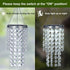 SUNNYPARK 2 21 Hanging Solar Lantern Outdoor, Tiers Solar Transparent Acrylic Beaded Chandelier with Cool White LED S
