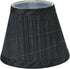Aspen Creative 32061-2A, 3" 5" 4" Set 2 Hardback Empire Clip-On Chandelier Lamp Shade, Grey and Black, Top x Bottom x