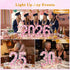 NANXU 12.6 Inch 16th 16 LED Pink Marquee Light Up Numbers, Sweet Birthday Decorations Number Lights as Gifts for Girls