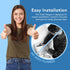 Universal 2 Inch Toilet Flapper Replacement & Chain - Fits 2 Inch Toilet Flush Valves, Easy Install (1-Pack)