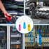 60 PCS Heat Shrink Wire Connectors, 12-10 AWG Ring Terminals for Automotive Marine by Housun