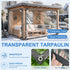 Generic 6x8ft Grommets 14mil Clear Tarps Heavy Duty Waterproof - Clear Tarps with - Thickened Transparent Plastic Vinyl