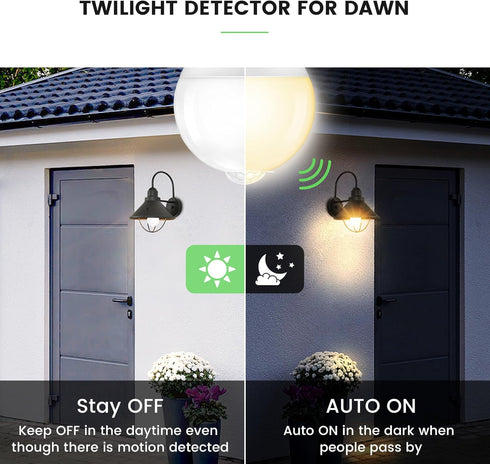 Bulbs, 13W (100Watt Bulb, 2700K 4Pack Torkase Motion Sensor Light Equivalent), Motion Activated Dusk to Dawn Security