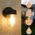 2 Pack E26 EJIAXIN Outdoor Wall Lantern, Exterior Waterproof Wall Sconce Light Fixtures, Black Front Door Lighting