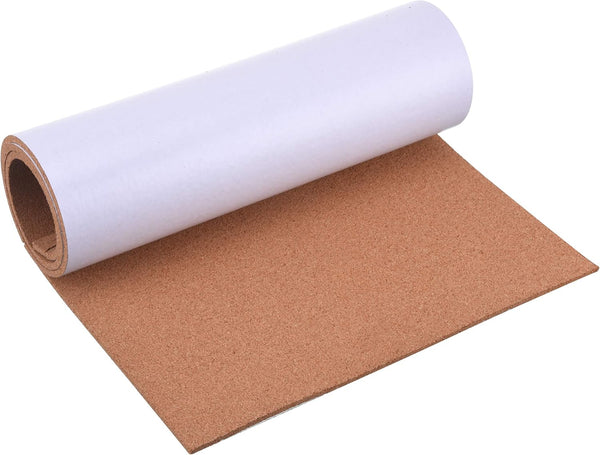 SUNGIFT Cork Board Roll 1/4" Thick, 50"x16" Self-Adhesive Bulletin Boards with 100 Push Pins