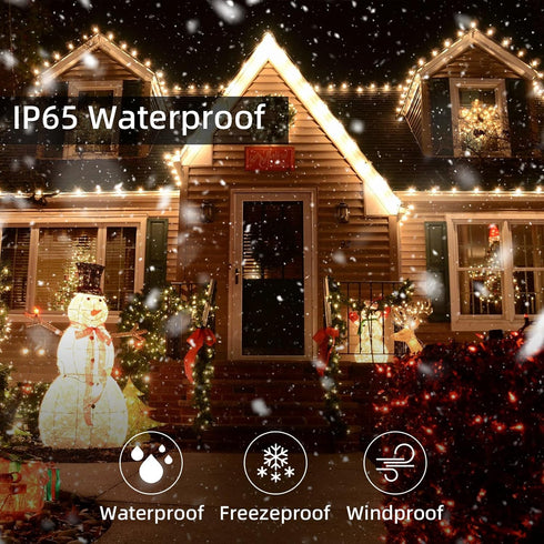 164ft 2 Pack 400 8 Solar Powered String Lights, Total Led Solar Christmas Lights Outdoor Waterproof with Modes - Solar