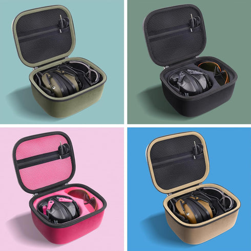 Storage Case Compatible with Walkers Razor Slim/Howard Leight Honeywell Impact Sport Electronic Ear Protection Muffs