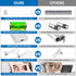 Counter Closet 3-Pack, Motion Sensor Under Cabinet Lights, Magnetic Rechargeable Under Light, Wireless Night Light Bar