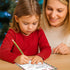 sunepany 8 Set 5x7 Letter from Santa Letter Writing Kit In Christmas Stationery with Red Envelopes, Secret Santa Cards