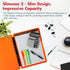 Dexas Slimcase 2 Plastic Clipboard with Storage, Neon Orange, A4 Holder for Office Supplies and Nursing