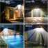 2500LM Sensor,3 270 Lights,IP65 3 Modes(Non-Remote,1 daphino Solar Lights Outdoor with Motion Head Wide Angle Street