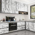 Grey Marble Contact Paper for Countertops, Glossy Peel and Stick Wallpaper 15.8''x78.7'' for Cabinets
