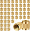 50Pcs 1/4 Flare Cap, Easy Installation Refrigerant Caps for HVAC Valve, Brass O Ring Seal Schrader Valve Caps