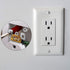 24 Pcs Round Electrical Outlet Spacers Box Extender Kit, 12 Pcs Switch and Receptacle Screws, 12 Pcs Longer Screws (Red)