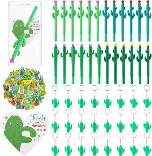 Sayglossy 24 Sets Cactus Party Favors Cute Themed Gifts Bulk Cactus Ballpoint Pen