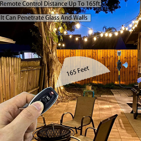 AC110V AC110/230/240/250 V/20A Switch,165 Waterproof Remote Control Power Switch,Equipped with a Multi-Functional