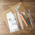 Wanderings 2-Pack Zipper Case and Kraft Card Sleeve Holder for A5 Travel Journals