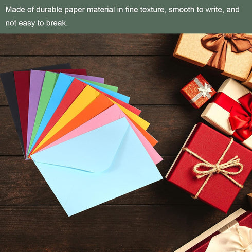 YOKIVE 50pcs Gift Card Envelopes, 6 x 4 Inch Mini Envelopes for Thank You Cards and Graduation Greetings (Purple)