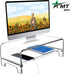 5.7 Inch AMT Acrylic Monitor Stand and Laptop Riser with Keyboard Cover, Clear Desktop Shelf for Office and Home
